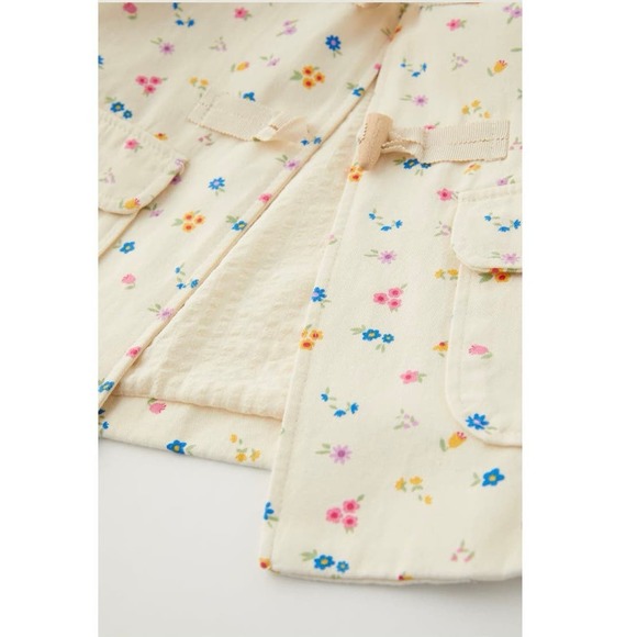 Zara Floral Jacket 2-3 NWT - Picture 8 of 8